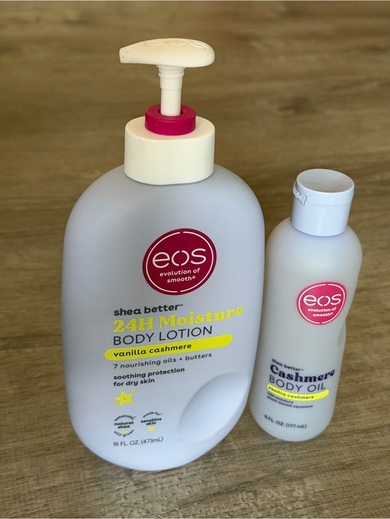 eos Other - EOS Shea Better 24H Moisture Body Lotion & Body Oil Vanilla Cashmere (Gray/Pink)